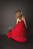Mommy & Me Gown Set • Carolynne Gown • Coraline Gown • Chiffon Ruffle Maternity Dress • Chiffon Turtle Neck Pregnancy Gown • by Sew Trendy