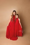Carolynne Gown • Chiffon Ruffle Maternity Dress • Chiffon Turtle Neck Pregnancy Gown • by Sew Trendy