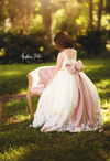Delilah Girls Gown • Girls Couture Embroidered Tutu •  Floral Tutu • Girls Corset Tutu • Girls Couture • Princess Photo Shoot • Flower Girl Dress • by Sew Trendy