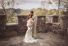 Samantha Gown • Sweetheart Lace and Chiffon Pregnancy Dress • Fitted Chiffon Mermaid Style Maternity Gown • by Sew Trendy
