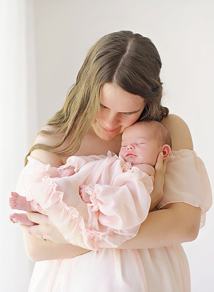 Lilly Gown • Sheer Gown • Nightgown • Chemise • Baby Nightgown • Christening • Newborn Gown • Newborn Jammies • by Sew Trendy