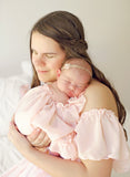 Lilly Gown • Sheer Gown • Nightgown • Chemise • Baby Nightgown • Christening • Newborn Gown • Newborn Jammies • by Sew Trendy