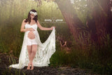 Ashley Gown • Ruffled Lace Maternity Gown • Sweetheart Maternity Gown • Vintage Maxi Dress • Senior Photo Shoot • Bridesmaid Dress • by Sew Trendy