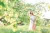 Cameron Gown • Off the Shoulder Gown • Cap Sleeve Pregnancy Dress • Sheer Chiffon Maternity Gown • by Sew Trendy