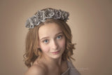 Mia Floral Crown • Organic Crown • Rosette Crown • Grapevine Crown • Wedding Headpiece • Bohemian Halo | Ready To Ship • by Sew Trendy