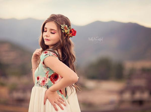Adley Floral Crown •  Fall 2017 Florals • Sage Brick Floral Crown • Boho Flower Crown • Floral Crown | Ready To Ship • by Sew Trendy