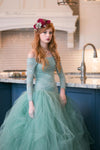 Carmen Gown • Girls Tulle Mermaid Gown • Drop Waist Tutu • by Sew Trendy