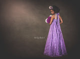 Charlie Gown • Girls Infinity Gown • Girls Lace Infinity Gown • by Sew Trendy