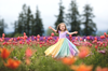 Evangeline Gown {pastel tones} •  Rainbow Baby Line • Rainbow Girls Gown • Multi-layer Chiffon Dress • Girls Hope Dress • Chiffon Gown • by Sew Trendy