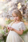 Gretel Gown • Tiered Girls Couture Gown • Girls Full Circle Gown • Layered Chiffon Gown • by Sew Trendy