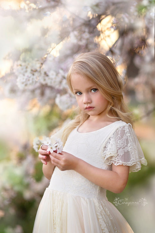 Gretel Gown • Tiered Girls Couture Gown • Girls Full Circle Gown • Layered Chiffon Gown • by Sew Trendy