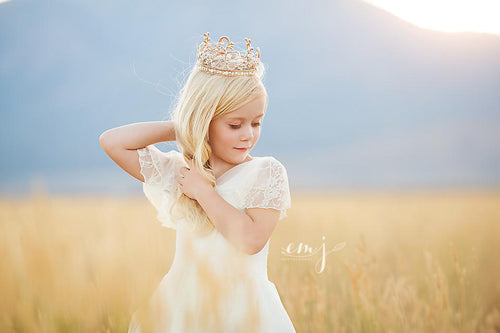 Seraphina Crystal Rose Gold Crown • Rhinestone Crown • Photo Prop  | READY TO SHIP • by Sew Trendy