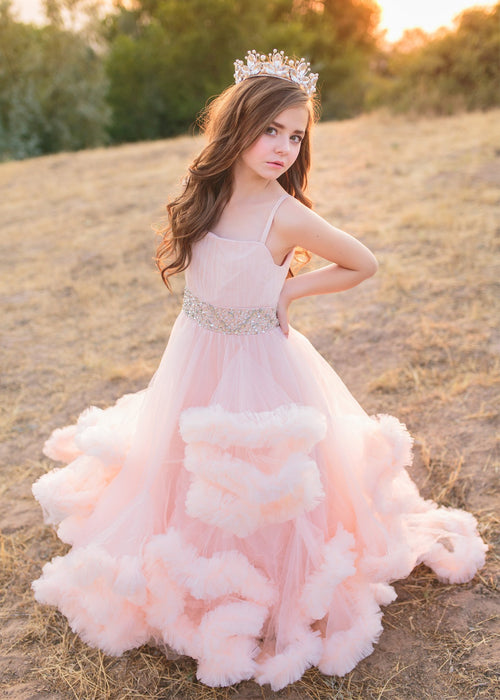 Harmony Gown • Girls Couture Gown • Girls Harmony Couture • Couture Dress • Ruffle Couture • by Sew Trendy
