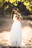 Imelda Gown • Tiered Girls Couture Gown • Girls Princess Gown • Layered Chiffon Gown • by Sew Trendy