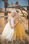 Gretel Gown • Tiered Girls Couture Gown • Girls Full Circle Gown • Layered Chiffon Gown • by Sew Trendy