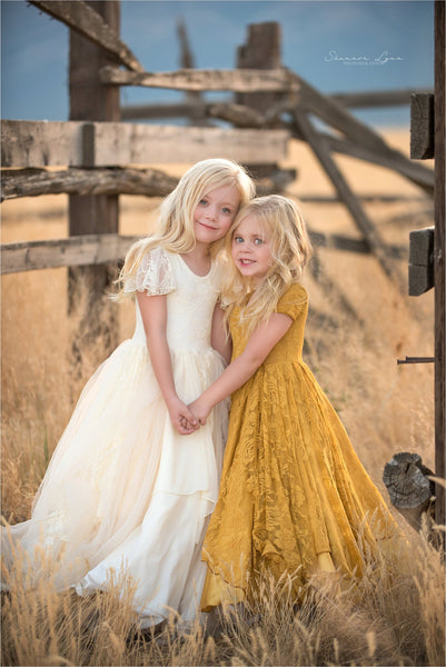 Gretel Gown • Tiered Girls Couture Gown • Girls Full Circle Gown • Layered Chiffon Gown • by Sew Trendy