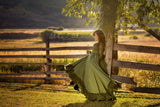 Marie Gown • Vintage Style Chiffon Dress • Girls Country Dress • Girls Lace Chemise • by Sew Trendy