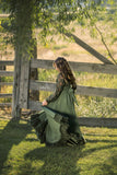 Marie Gown • Vintage Style Chiffon Dress • Girls Country Dress • Girls Lace Chemise • by Sew Trendy