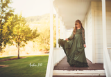 Marie Gown • Vintage Style Chiffon Dress • Girls Country Dress • Girls Lace Chemise • by Sew Trendy