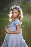 Lavender Blue Floral Crown • Organic Crown • Bohemian Crown • Lavender Crown • Flower Girl Crown • Wedding Crown • Photo Shoot Crown | Ready to Ship • by Sew Trendy
