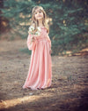 Cadence Gown • Vintage Style Chiffon Girls Gown • Girls Bohemian Dress  • by Sew Trendy