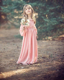 Cadence Gown • Vintage Style Chiffon Girls Gown • Girls Bohemian Dress  • by Sew Trendy