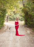 Jessica Gown • Fitted Maternity Gown • Slim Fit Maternity Gown • Sweetheart Neckline Maternity Dress • Maxi Dress • Bridesmaid Dress • by Sew Trendy