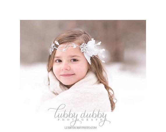 Ice Queen Crown • Rhinestone Crown • Crystal Halo • Sparkle Crown • Princess Halo • Flower Girl • Wedding • Frozen Headband | READY TO SHIP • by Sew Trendy
