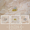 Newborn Cubic Zirconia Solitaire Ring • Baby CZ Ring • Photo Prop • Gold •Rose Gold • Silver | READY TO SHIP • by Sew Trendy