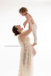 Aphrodite Robe • Vintage Lace Robe • Lace Maternity Robe • Maternity Gown • Robe • Maternity Photos • Pregnancy Robe • Lingerie • Robe Set • by Sew Trendy