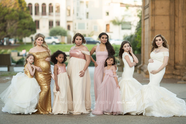 Lizzi Gown • Lizzi Couture Girls Tutu • Tiered Princess Gown • Flower Girl Dress • Sequin Dress • by Sew Trendy