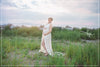 Marshay Gown • Stretch Sheer Pregnancy Gown • Lace Halter Style Maternity Dress • by Sew Trendy