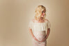 Cori Gown • Fitted Lace Maternity Gown • Ruffle Top Maternity Gown • Off Shoulder Maternity Gown • Slim Fit Gown • Bridesmaid Dress • Event Gown • Photo Shoot • by Sew Trendy