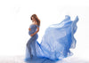 Angela Gown • Slim Fit Gown • Mermaid Style Maternity Gown • Sheer Maternity Gown •  Maternity Photo Shoot Gown • Event Gown • Wedding Dress