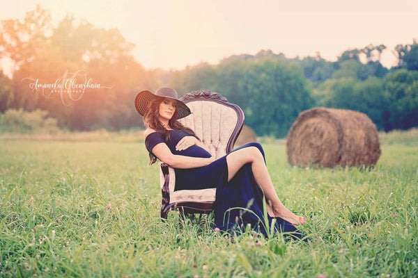 Audrey Gown • Fitted Maternity Gown • Cap Sleeve Maternity Gown • Slim Fit Gown • Sweetheart Style Dress • Bridesmaid Dress  • Event Gown • Photo Shoot • by Sew Trendy