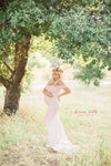 Audrey Gown • Fitted Maternity Gown • Cap Sleeve Maternity Gown • Slim Fit Gown • Sweetheart Style Dress • Bridesmaid Dress  • Event Gown • Photo Shoot • by Sew Trendy