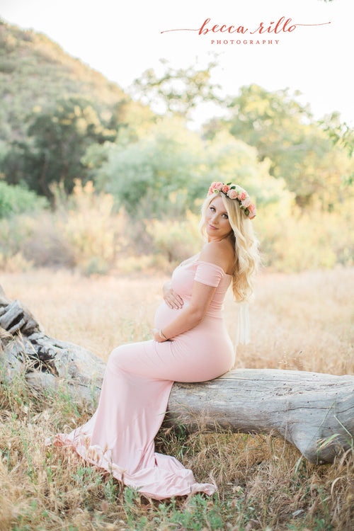 Audrey Gown • Fitted Maternity Gown • Cap Sleeve Maternity Gown • Slim Fit Gown • Sweetheart Style Dress • Bridesmaid Dress  • Event Gown • Photo Shoot • by Sew Trendy