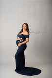 Audrey Gown • Fitted Maternity Gown • Cap Sleeve Maternity Gown • Slim Fit Gown • Sweetheart Style Dress • Bridesmaid Dress  • Event Gown • Photo Shoot • by Sew Trendy