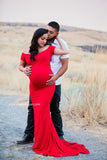 Audrey Gown • Fitted Maternity Gown • Cap Sleeve Maternity Gown • Slim Fit Gown • Sweetheart Style Dress • Bridesmaid Dress  • Event Gown • Photo Shoot • by Sew Trendy