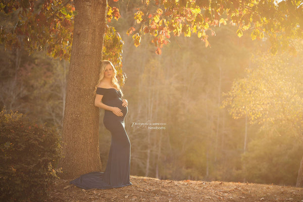 Audrey Gown • Fitted Maternity Gown • Cap Sleeve Maternity Gown • Slim Fit Gown • Sweetheart Style Dress • Bridesmaid Dress  • Event Gown • Photo Shoot • by Sew Trendy