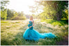 Celine Gown • Sweetheart Lace and Tulle Pregnancy Dress • Fitted Mermaid Style Maternity Gown • by Sew Trendy