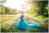 Celine Gown • Sweetheart Lace and Tulle Pregnancy Dress • Fitted Mermaid Style Maternity Gown • by Sew Trendy