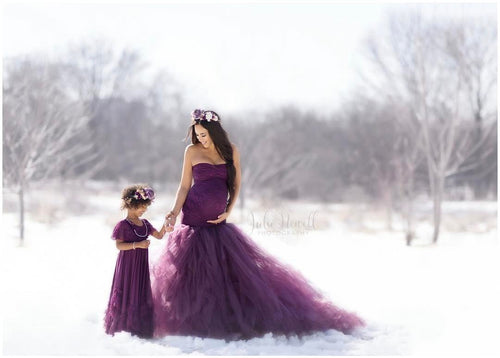 Henrietta Gown • Girls Vintage Style Ruffled Gown • by Sew Trendy