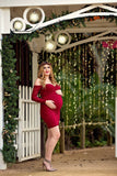 Brenda Cocktail Dress • Maternity Cocktail Dress • Off the Shoulder Sweetheart Dress • Knee Length Lace Maternity Gown • Slim Fit Gown • Cocktail Dress • by Sew Trendy