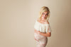Cori Gown • Fitted Lace Maternity Gown • Ruffle Top Maternity Gown • Off Shoulder Maternity Gown • Slim Fit Gown • Bridesmaid Dress • Event Gown • Photo Shoot • by Sew Trendy