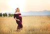Elaine Gown • Fitted Maternity Gown • Banded Top Maternity Dress •  Maternity Dress for Photo Shoot • Photos • by Sew Trendy