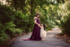 Faythe Gown • Sweetheart Sheer Gown • Chiffon Off the Shoulder Dress • Short Sleeve Maternity Gown • by Sew Trendy