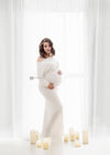 Jaden Gown • Slouch Top Fitted Gown • Knit Maternity Gown • Bridesmaid Gown • Holiday Dress• by Sew Trendy