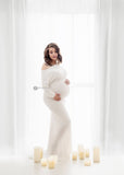 Jaden Gown • Slouch Top Fitted Gown • Knit Maternity Gown • Bridesmaid Gown • Holiday Dress• by Sew Trendy