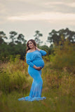 Jaden Gown • Slouch Top Fitted Gown • Knit Maternity Gown • Bridesmaid Gown • Holiday Dress• by Sew Trendy